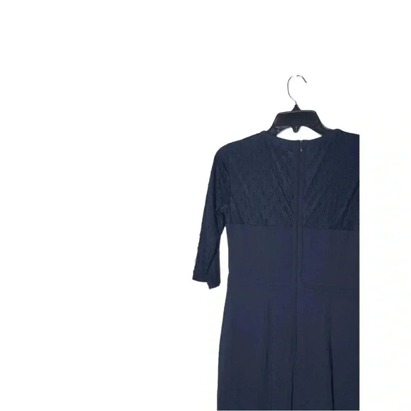 1788. BOSS BY HUGO BOSS KNEE LENGTH COCKTAIL/SEMI‎ FORMAL DRESS NAVY BLUE COLOR - Picture 8 of 9